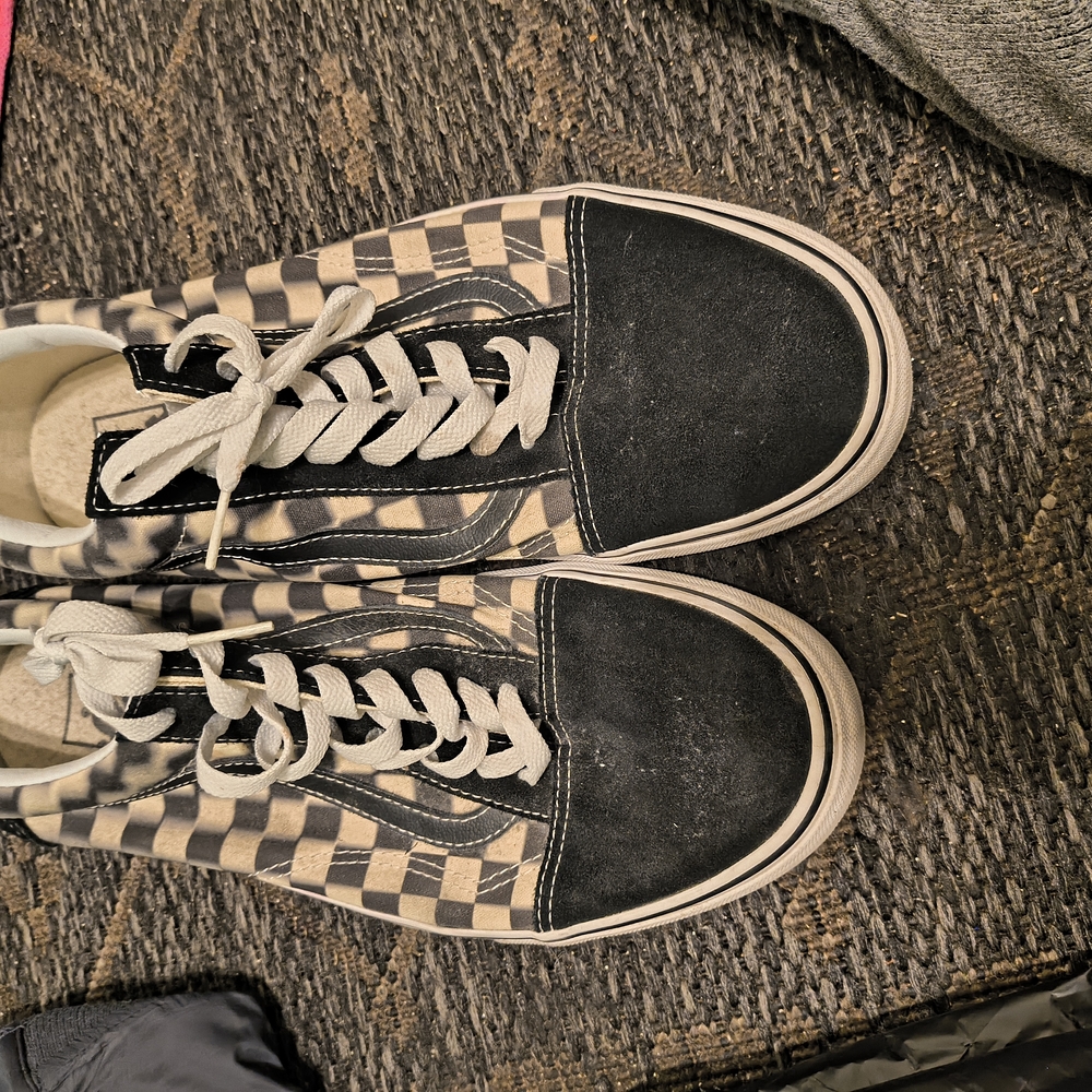 Checkered Black and White Sneakers